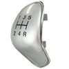 MOMOALA Replacement 5 Speed Black Chrome Gear Stick Knob Cap