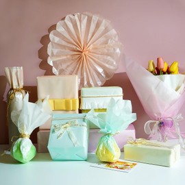 MAMUNU Tissue Paper for Gift Gags, 105 Sheet Tissue Paper, Rainbow Colored Tissue Paper Bulk, Gift Tissue Paper for Gift Packaging Filler Art Crafts DIY Birthday Wedding Holiday, 14x20 inch