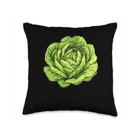 Iceberg Lettuce Design Throw Pillow