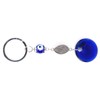 Turkish Blue Evil Eye Keyring, Good Luck Keyring with Ring,