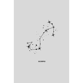 Scorpio Zodiac Sign Lined Notebook Journal - Unique Star Sign Gift