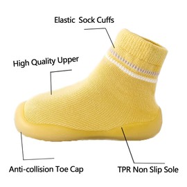 Jopenope Baby Shoes - Toddler Shoes & Socks, Non-Slip, Lightweight, Slip-On, Soft Rubber Sole, Blue