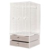 5 Drawers Acrylic Earring Holder Dustproof Storage Display Transparent Acrylic