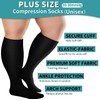 Gcbiger 3 Pairs Plus Size Compression Socks (20-30 mmHg) for