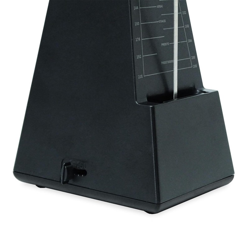 keepdrum JPQ101BK Mechanical metronome Clock transmitter 40-204 bpm Black