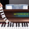 ZHRUNS Removable Piano Key Stickers, 61 Key Full Size Silicone
