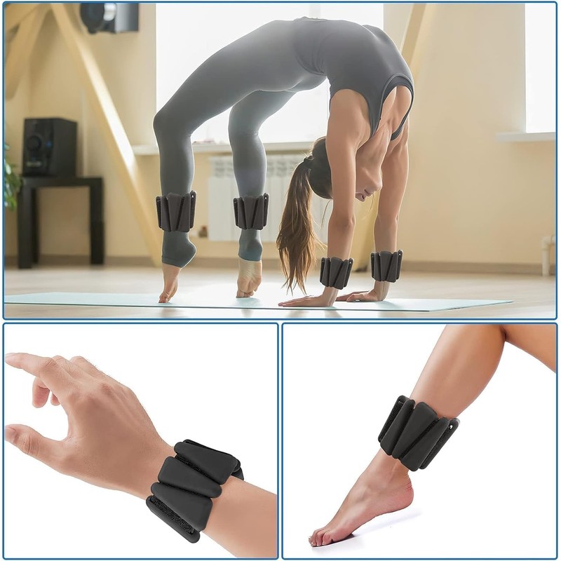 Bauterra Adjustable Ankle Weights for Women - Comfortable Gear for