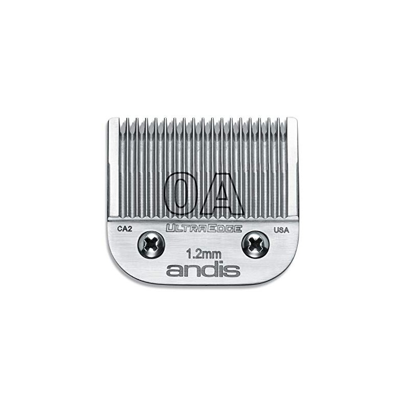 Andis 64210 UltraEdge Carbon Steel Detachable Clipper Blade, Size 0A,