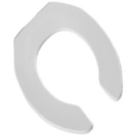 Bemis Open Front Plastic Toilet Seat, Round - White (955SSCT-000)