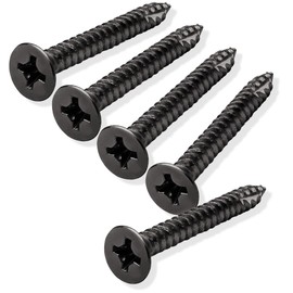 Cauldham Oil Rubbed Bronze Wood Screws #9 x 1-1/2 Inch for Door Hinges - 25 Pack