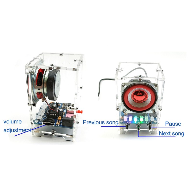 DIY Bluetooth Speaker Kit Electronic Sound Home Stereo Project Kit