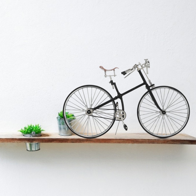 Retro Bicycle Model Retro Style 1:10 Scale Detachable Durable Metal