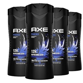 AXE Body Wash for Men, Phoenix, 16 Ounce (Pack of 4)