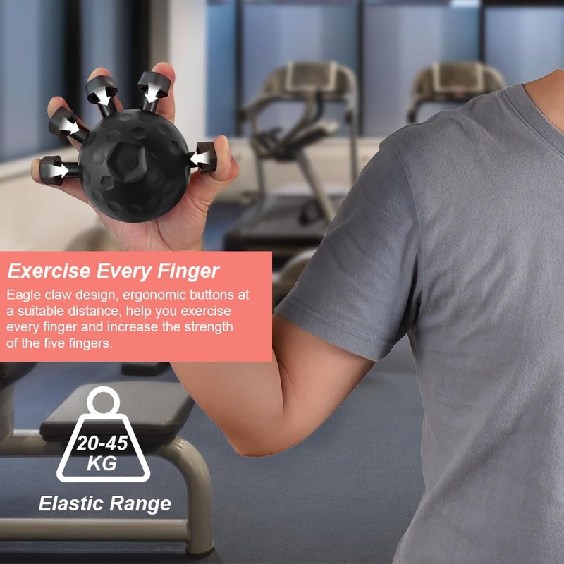 HOTUT Finger Grip Strengthener,New Hand Grip Strengthener With Finger Stretchers,Hand