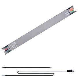 FOSUO 12V 60W LED Driver, Ultra Thin 2cm/0.78in Width Low Voltage Transformer, AC 100-130V to DC 12V 5A LED Power Supply,IP30 NO Waterproof for Indoor LED Strip