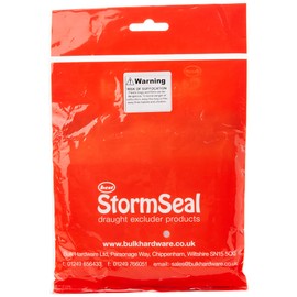 Merriway BH04945 StormSeal Window Insulation Secondary Double Glazing Shrink Film Kit, Supplied with Double-Sided Tape, Covers 1.2 x 1.5 Metres 1.8 Sqm (3'11 inch x 4'11 inch/ 19.2sq ft)