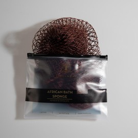 Bellanomi African Exfoliating Net Sponge for SENSITIVE SKIN  Bath - Color: Brown
