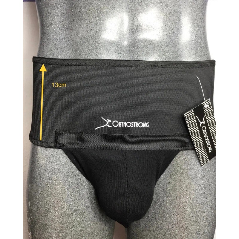 Suspensorio Clínico Ortopédico Transpirable 13cm De Ancho Negro Grande 34