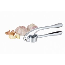 OTRON Premium Garlic Press, Stainless Steel, Garlic Mincer, Professional Heavy Duty, Soft-Handled, Crush Garlic Cloves, Ginger