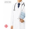 AIESI® Lab Medical Gown for Men White in 100% Sanforized