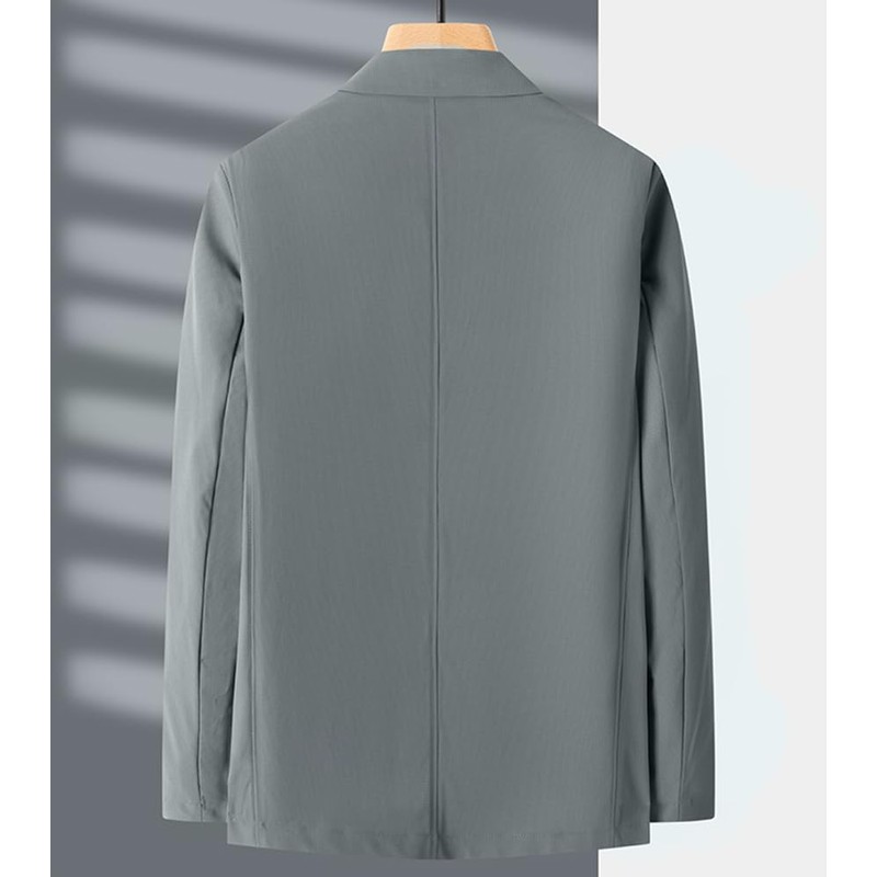 TASOGARA Men's Wrinkle Resistant Ultra Thin Ice Silk Suit Jacket,