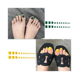 Lumina D Nail Art Extension Color Pedi Tips 24p 14 Types to Choose from/Colored Pedi Tips- 09