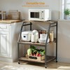 Housolution Large Printer Stand, 3 Tier 22 x 18 Inch