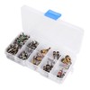 Air Conditioning Valve Insert, 102 Pieces Assortment A/C R134a/R12 K?ltereifenVentil-Schaftkern-Werkzeugzeugatz,