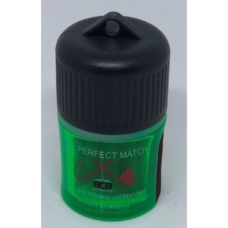 BCB CN327A Container With 25 Waterproof Windproof Matches