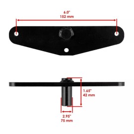 Caltric Hood Catch for John Deere 4200 4300 4400 4500 4600 4700 AM123163 w/ Nut and Bolt