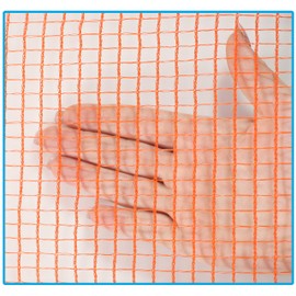 KidKusion Driveway Safety Net | Not Retractable | Orange | 28' | Outdoor Barrier; Playtime Safety; Yard Safety