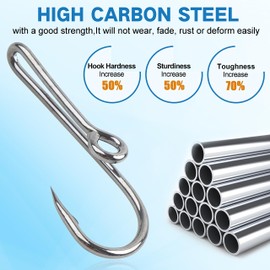 Fish Hook Hat Clip Fishing Hook Hat Pins,16pcs/Box Fish Hooks for Hat Cap Tie Hat Fishing Hooks Tie Clip Clasp Gold/Black