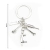 Keychain with Saw, Screwdriver, Wrench Shaped Pendant, Friendship Keyring, Friend