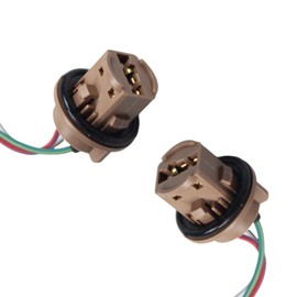 Dogary 2 PCS Automotive 7443 LED Brake Light Bulb Holder, Waterproof Insulated Plastic Female Adapter Accessories, Plug and Play Wiring Harness Socket, Suitable for Most Car Models (Multicolored)