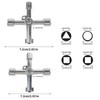 Sgehai 2 pcs Electric Box Key,Gas Cupboard Key,Gas Meter Box