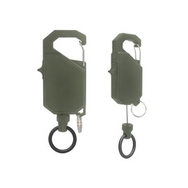 SODOI Reel Key Holder with Carabiner, Hover Switch, Longest Extendable 39.4 inches (100 cm), Multi-functional, Telescopic, Fall Prevention, Tool, Ultra Lightweight, Elastic Reel Type, Prevents Loss,