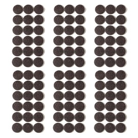 Furnigear Felt Furniture Pads for Hardwood Floors - Self Adhesive Chair Felt Pad, Floor Protector for Furniture Feet, Furniture Sliders Moving Furniture Smoothly, Anti Scratch 108 Pcs 1" Round Brown