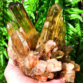 Wholesale Natural Energy Smoky Quartz Cluster Healing Raw Rock Quartz Stone Healing Crystal Crafts for Home DecorationColor: Smoky Quartz Cluster, Size: One Size