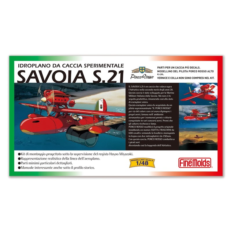 Fine Mold FG1 Crimson Pig SAVOIA S.21 Prototype Combat Aircraft,
