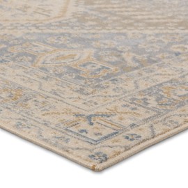 Jaipur Living Indoor Outdoor 5x7 Area Rug, Boho, Light Grey/Blue