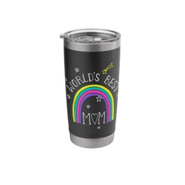 Womens Worlds Best Mom Ever Stainless Steel Insulated Tumbler