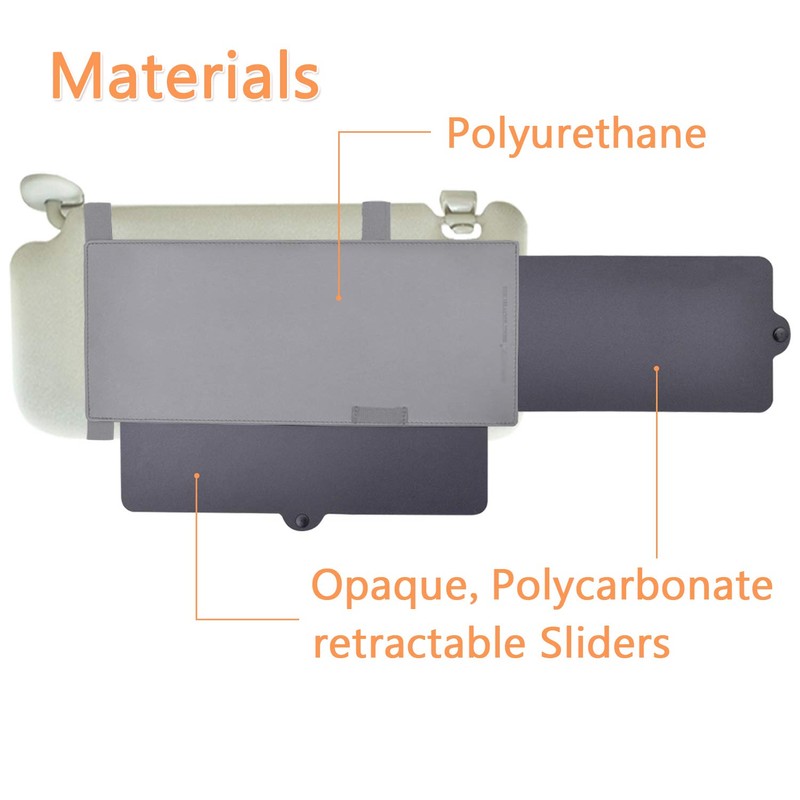 WANPOOL Car Visor Sunshade, Car Visor Anti-Glare Sunshade Extender for