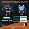 DMWD 2PCS 19mm 3/4 inches Metal Indicator Light, 12-24V AC/DC