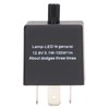 LED Flasher Relay Adjustable Frequency 3 Pin ABS Waterproof Module