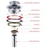 UNI-DRAIN Kitchen Sink Drain Stainless Steel Replacement Kits for Opening