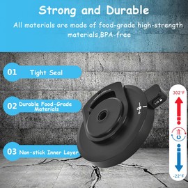 WRQIOO Outer Bowl Lid for Ninja NC301 Ice Cream Maker, Ninja Creami Accessories Lid, Reusable Ice Cream Machine Bowl Cover Compatible with Ninja NC299/NC300/NC301