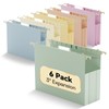NORDUN Plastic Hanging File Folders Extra Capacity,3" Expanding Pocket Letter