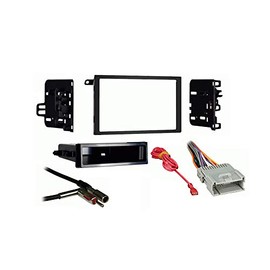 Harmony Audio Compatible with GMC Sonoma 2002 2003 Double DIN Aftermarket Stereo Harness Radio Install Dash Kit