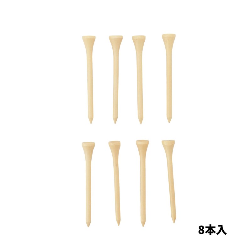 Tabata GV0434 Golf Tee, Long Tee, Wood Tee, Long, 2.8