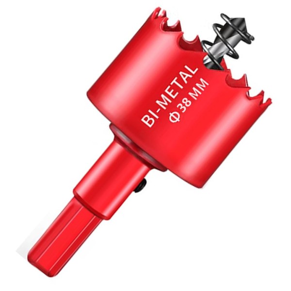 1-1/2Inch/38mm Hole Saw for Wood and Plastic,1-1/2"HSS Bi-Metal Hole Cutter